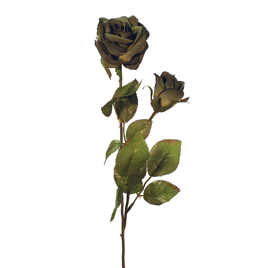 [S340815-SAG] 27" ROSE SPRAY SAGE