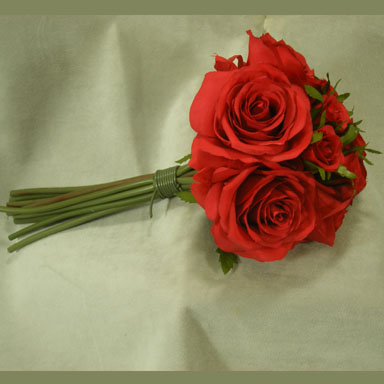ROSE NOSEGAY/STANDING BOUQUET X12 BRIGHT RED