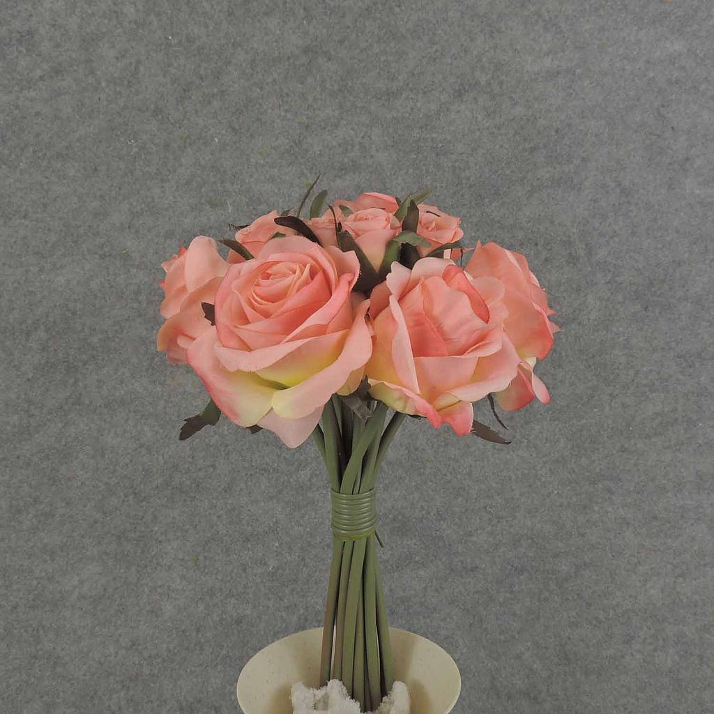 ROSE NOSEGAY/STANDING BOUQUET X12 CORAL