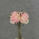 ROSE NOSEGAY/STANDING BOUQUET X12 CREAM/PINK