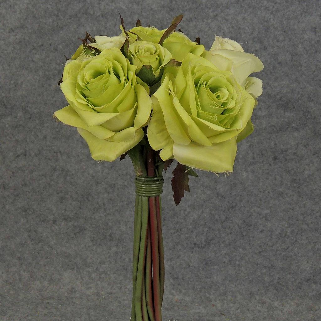 ROSE NOSEGAY/STANDING BOUQUET X12  GREEN