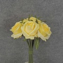 ROSE NOSEGAY/STANDING BOUQUET X12  LIGHT YELLOW