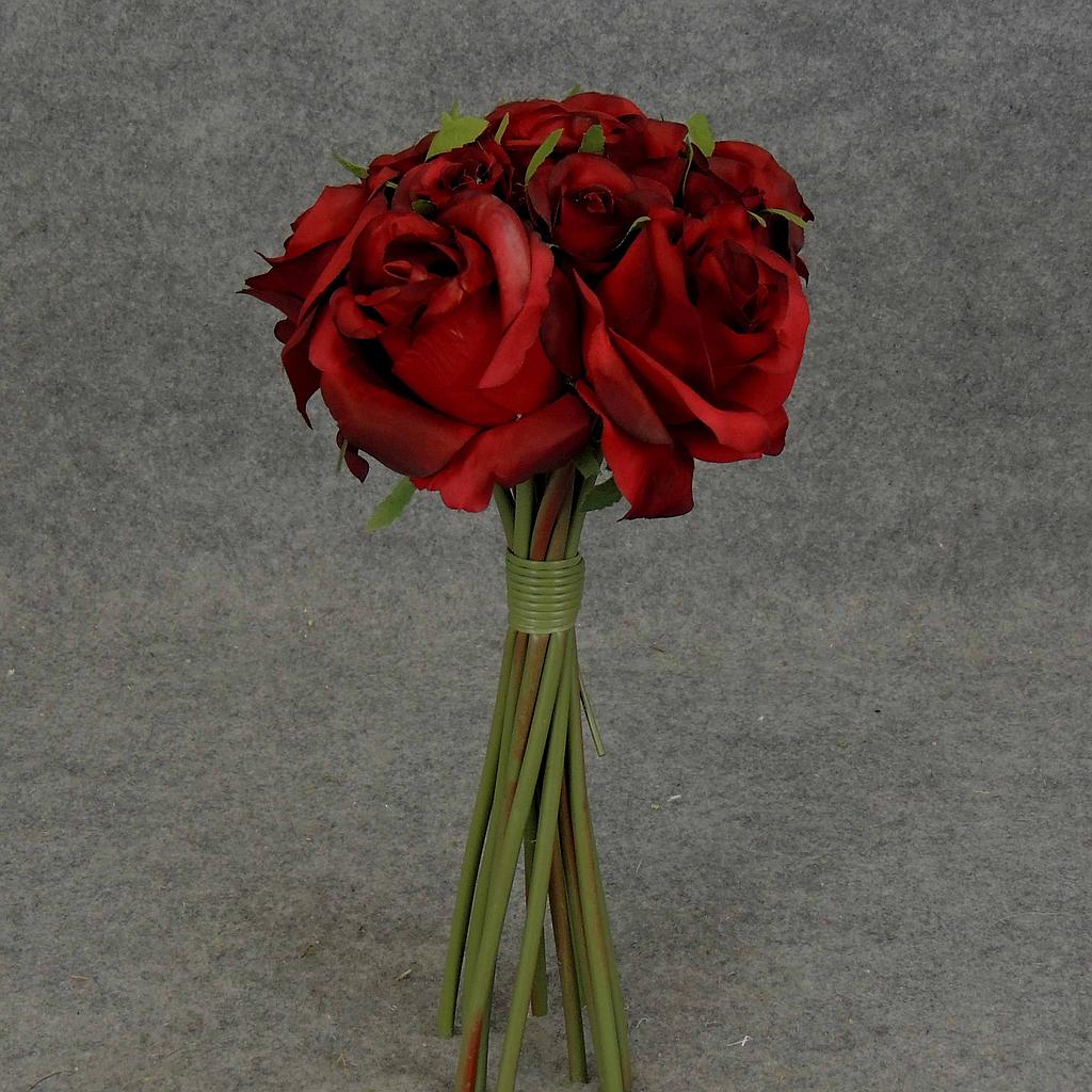 ROSE NOSEGAY/STANDING BOUQUET X12  RED