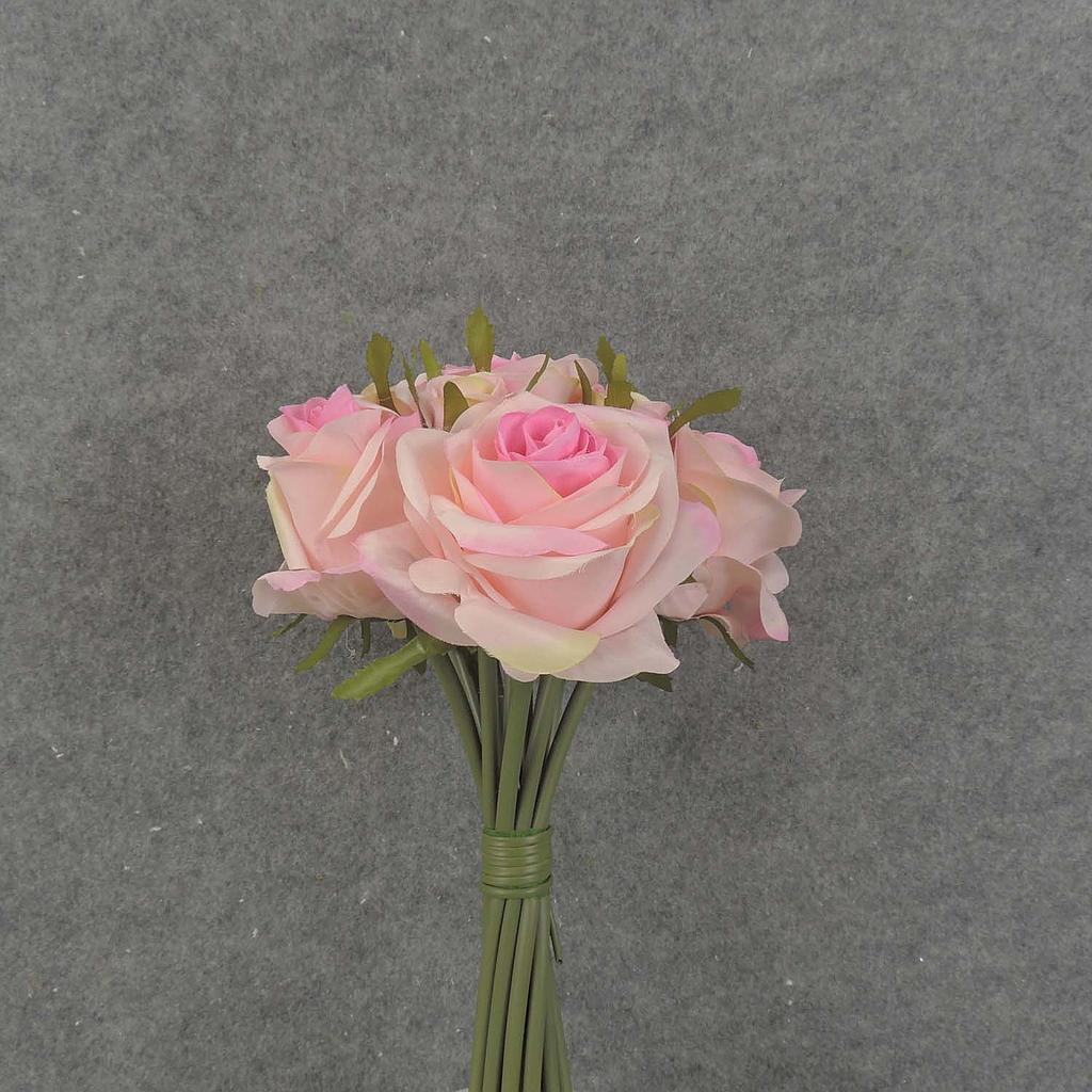 ROSE NOSEGAY/STANDING BOUQUET X12  TWO-TONED PINK