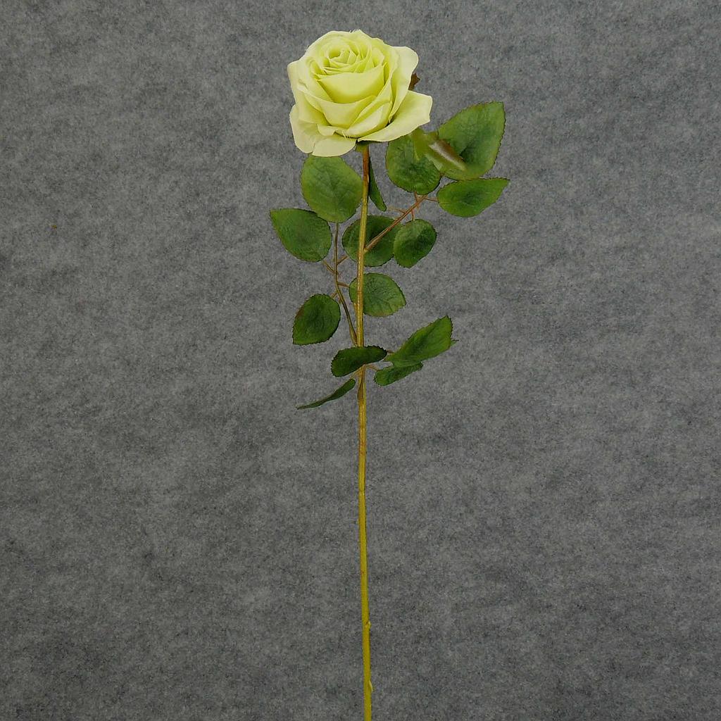 [S5788-GRN] 26" ROSE STEM LARGE OPEN GREEN