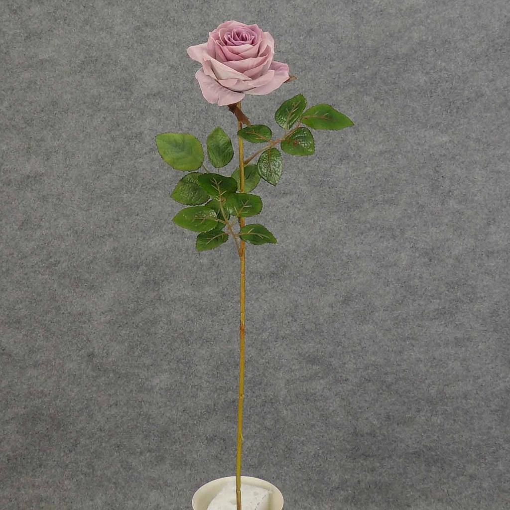 [S5788-LAV] 26" ROSE STEM LARGE OPEN LAVENDER