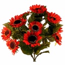 SUNFLOWER BUSH X12  RED 21"