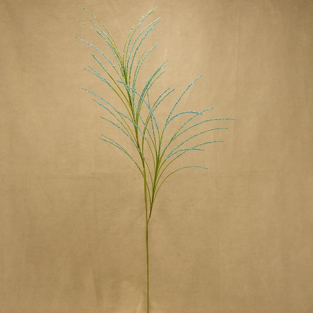 GRASS/PINE FLOCKED SPRAY 35"  BLUE