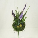 15" LAVENDER PICK W/NEST PURPLE