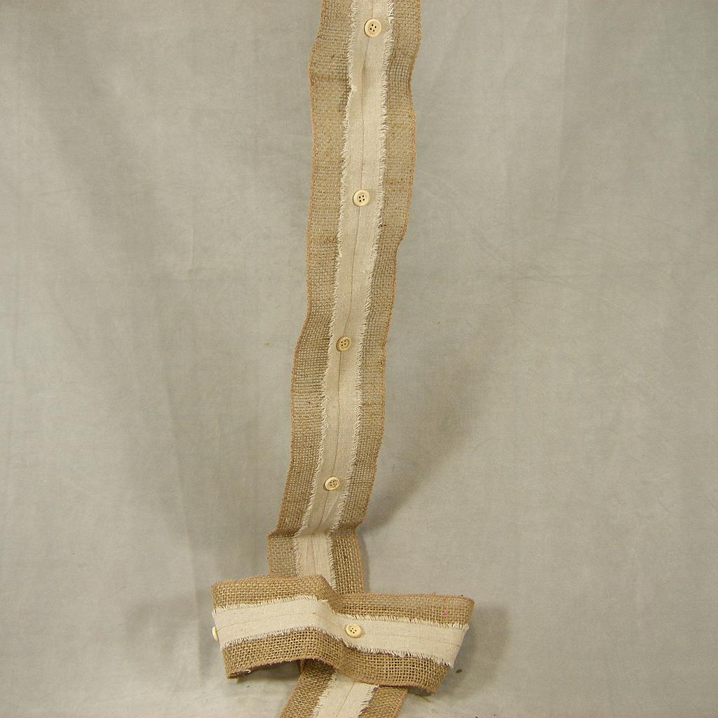 [SA4028] GARLAND/RIBBON BURLAP 4" X 6'
