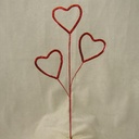24" HEART SPRAY RED