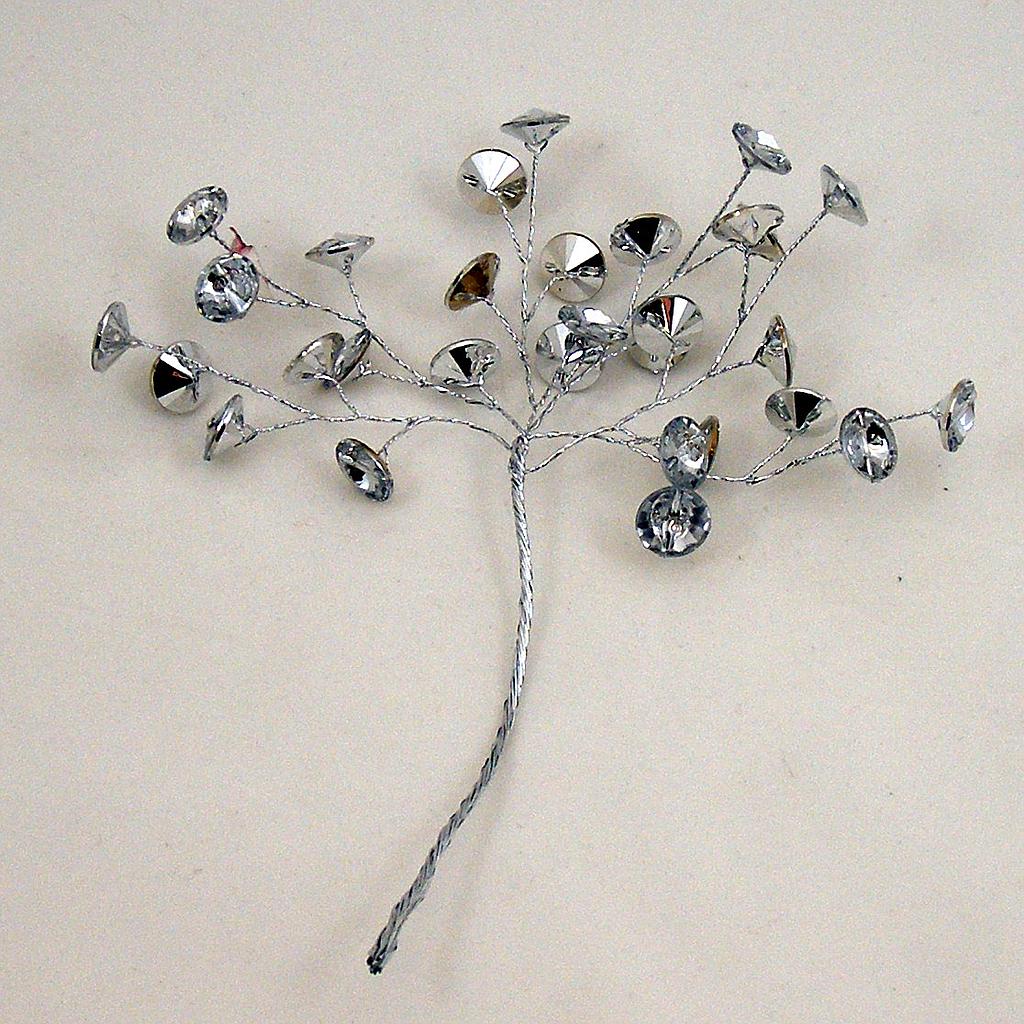 6.5" GEM PICK SILVER