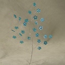 8" JEWEL FLOWER PICK BLUE