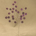 8" JEWEL FLOWER PICK PURPLE