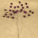 6.75" JEWEL FLOWER PICK PURPLE