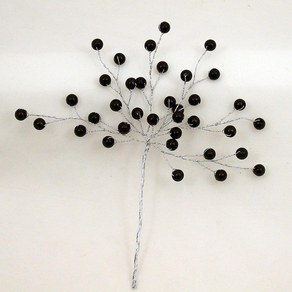 [SA4085-BLK] 6.75" PEARL BEAD PICK BLACK