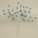 PEARL BEAD PICK 6.75"  BLUE