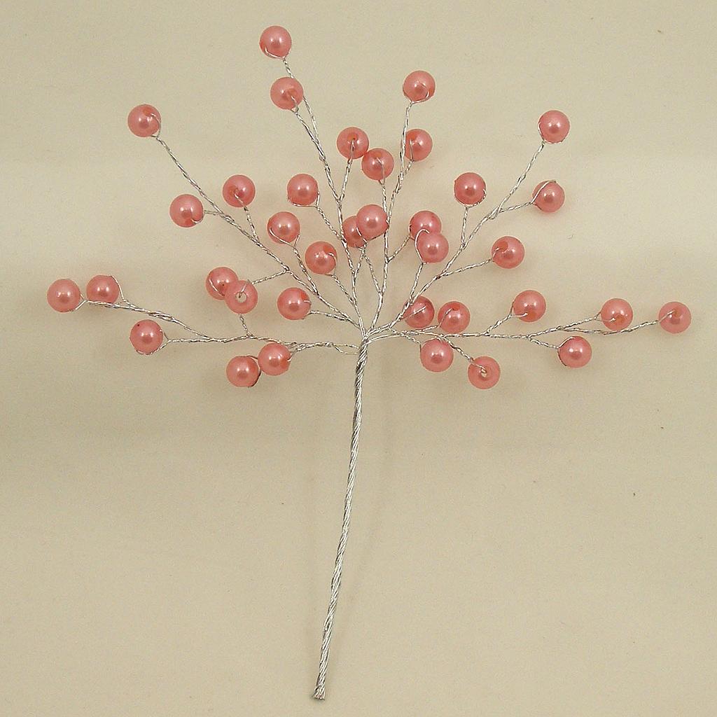 PEARL BEAD PICK 6.75"  FUCHSIA