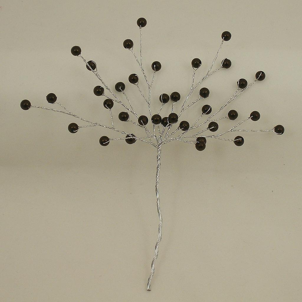 [SA4086-BLK] 6.5" PEARL BEAD PICK BLACK