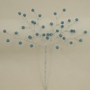 PEARL BEAD PICK 6.5"  BLUE