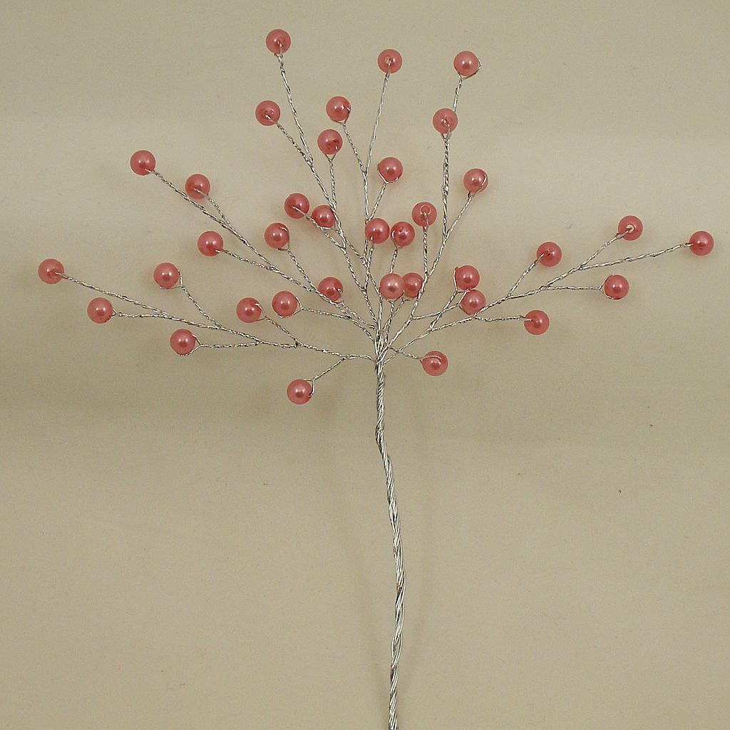[SA4086-FUS] 6.5" PEARL BEAD PICK FUCHSIA