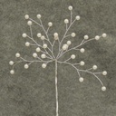 6.5" PEARL BEAD PICK IVORY