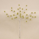 6.5" PEARL BEAD PICK LIGHT GREEN