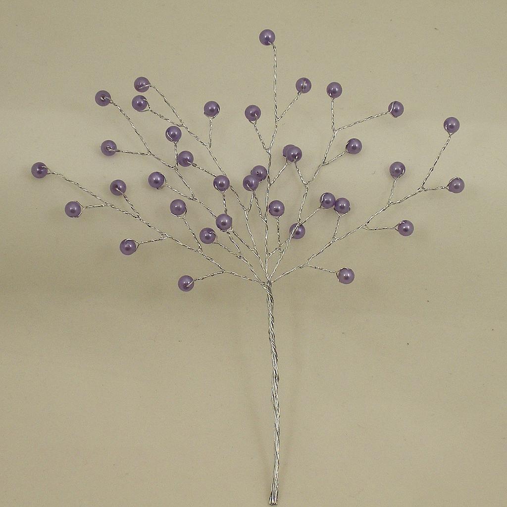 [SA4086-LPU] 6.5" PEARL BEAD PICK LIGHT PURPLE