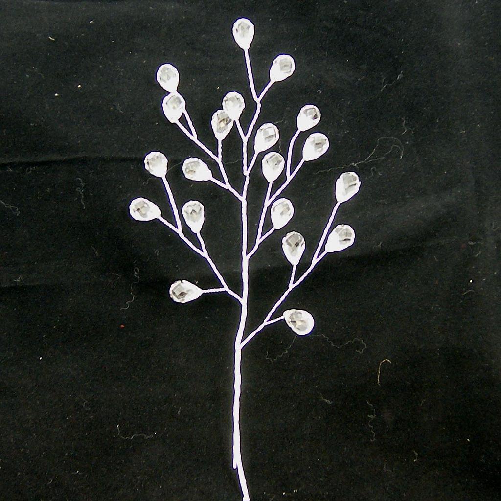 ACRYLIC BEAD PICK 8.5"  CLEAR