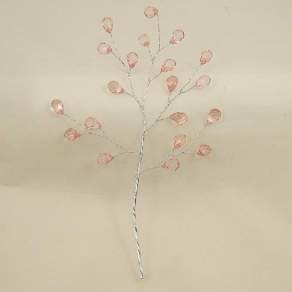 ACRYLIC BEAD PICK 8.5"  PINK