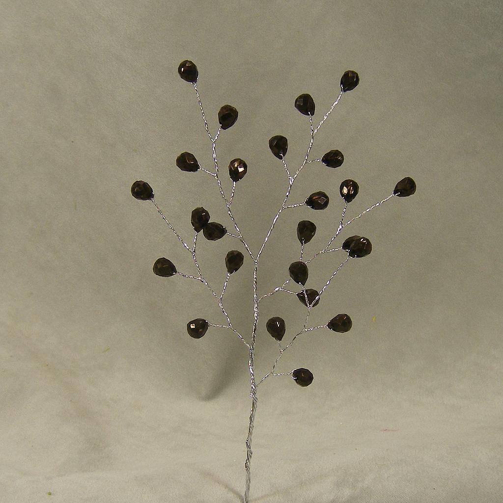 ACRYLIC BEAD PICK 8"  BLACK