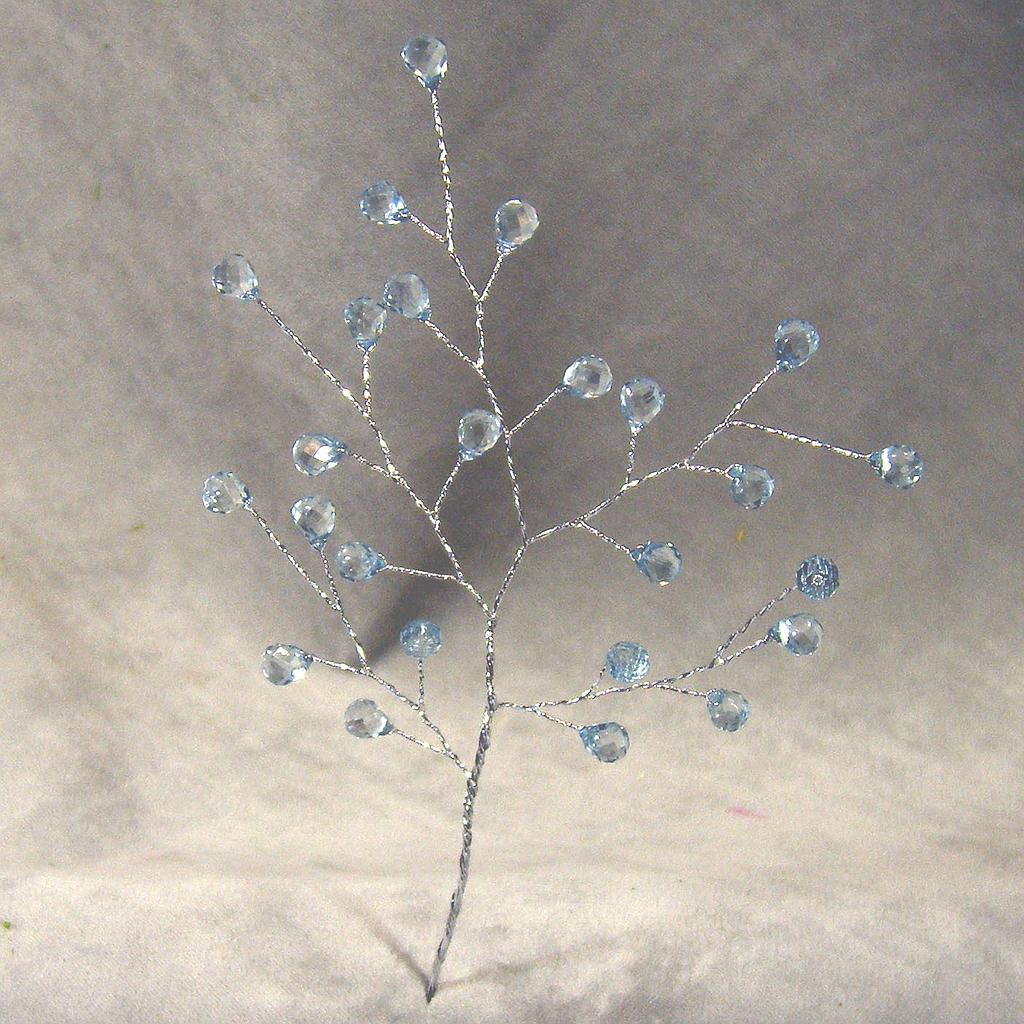 [SA4091-BLU] 8" ACRYLIC BEAD PICK BLUE