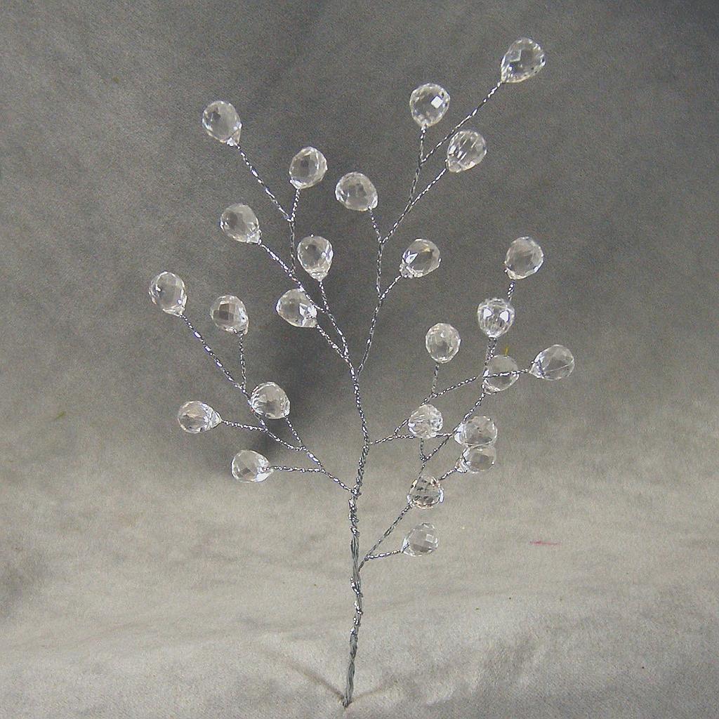 ACRYLIC BEAD PICK 8"  CLEAR