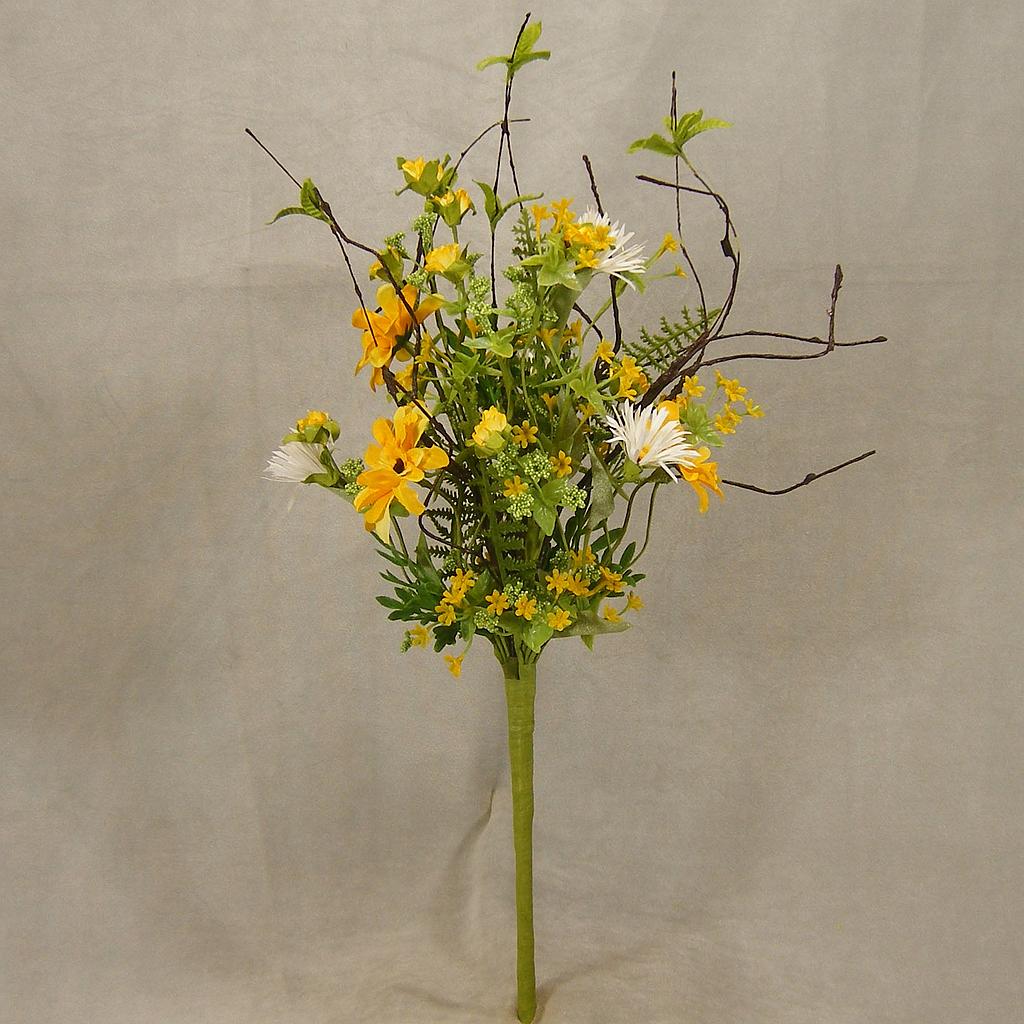 20" DAISY MIX SPRAY YELLOW/WHT