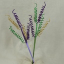 16" SPRING CURLY SPRAY X5 6/BAG MARDI GRAS 2-AST