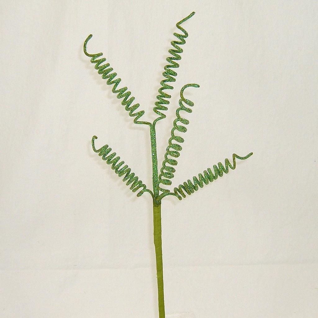 [SA4108-GRN] 16" SPRING CURLY SPRAY X5 GREEN