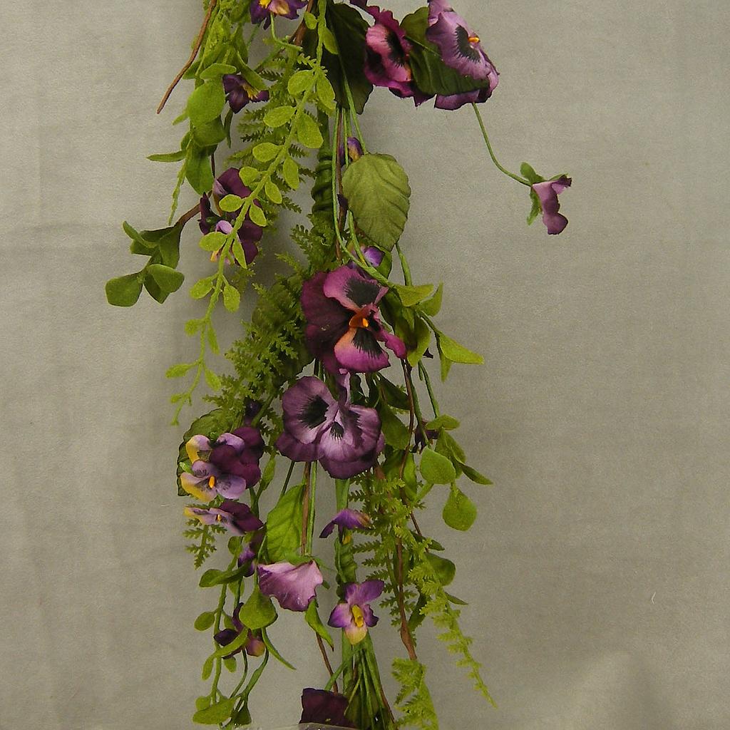 GARLAND 4' PANSY   PURPLE