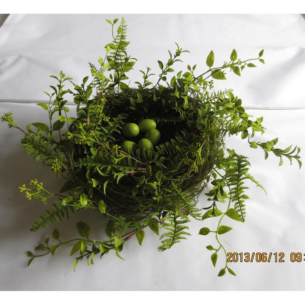 NEST 14" MIX FOLIAGE GREEN