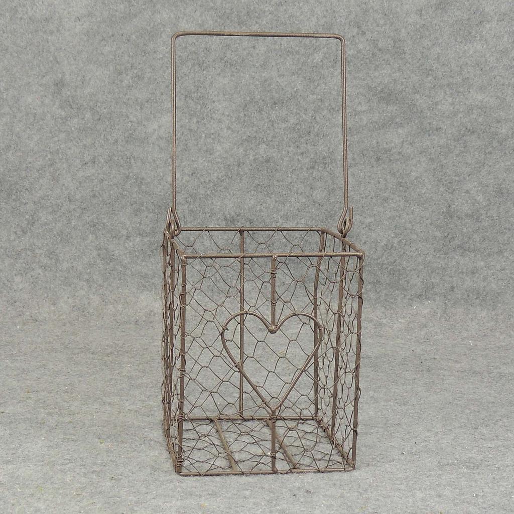 BASKET WIRE 6.5"H X 5.75"D BROWN