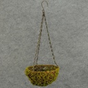 BASKET HANGING 8"D X 21"H X 5"D MOSS/TWIG