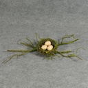 NEST ON BRANCH TWIG/MOSS 17"L 4.5" NEST