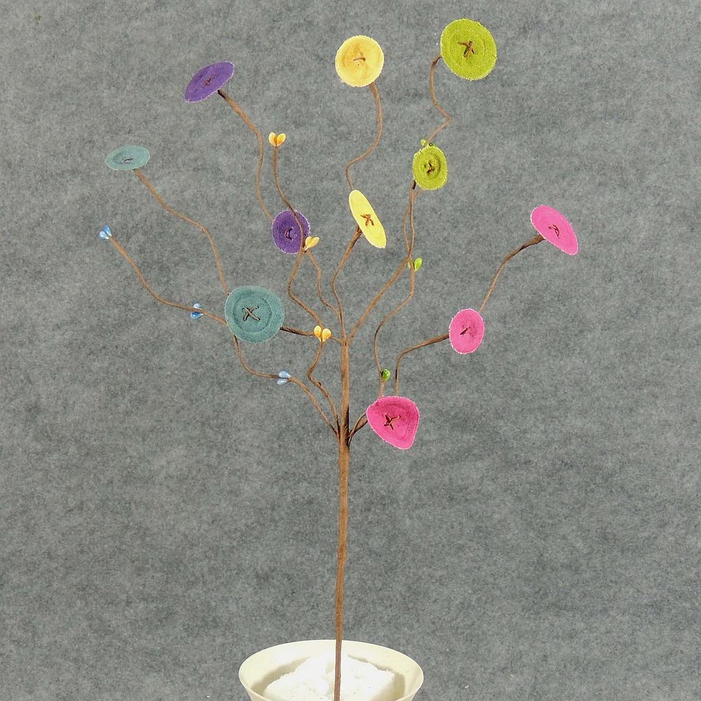 [SA5061-MUL] 16" BUTTON FABRIC SPRAY