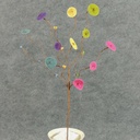 16" BUTTON FABRIC SPRAY