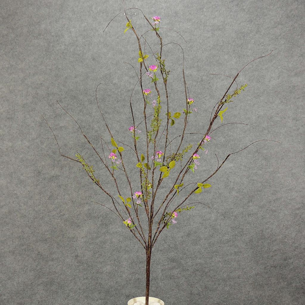 [SA5107-PUR] 44" FLOWERING TWIG BRANCH PURPLE