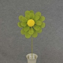 19.5" DAISY PICK BURLAP OAL 8" dia GREEN