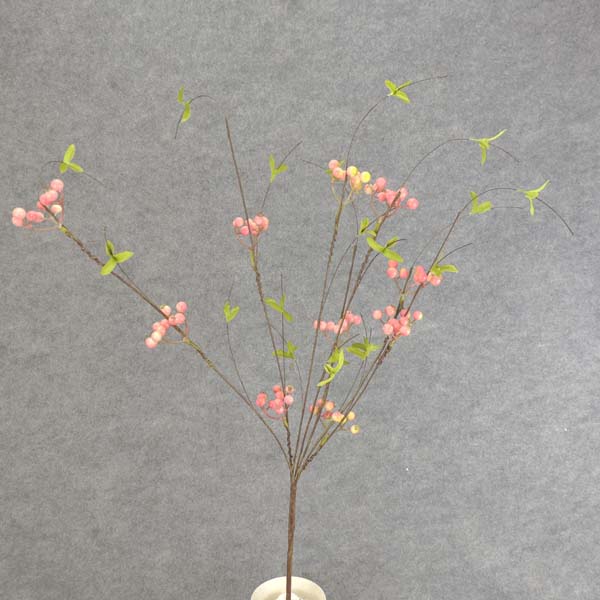 TWIG/BERRY SPRAY X7 32"  CREAM/PINK