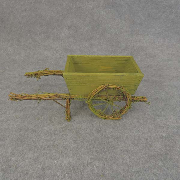 12" WAGON MOSS/TWIG/WOOD 13x