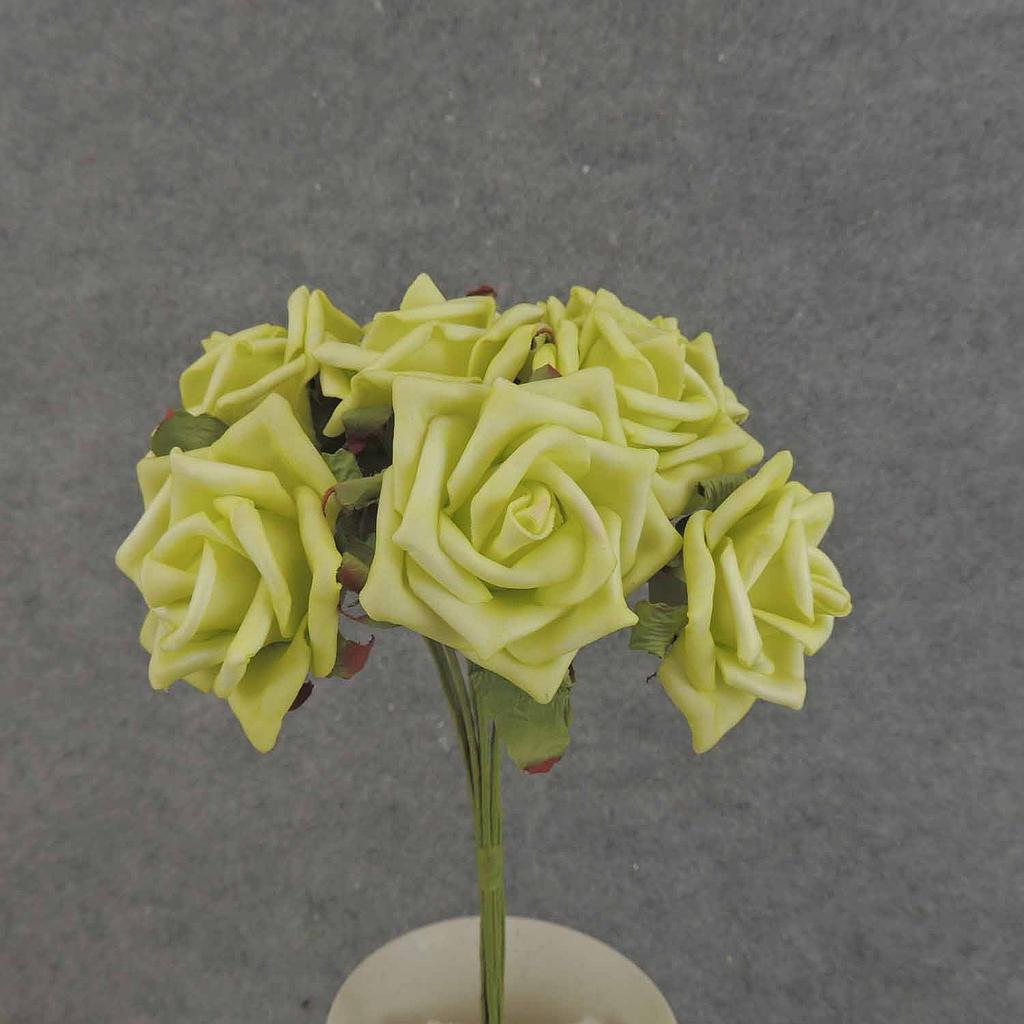 [SA6500-GRN] 10" ROSE OPEN BUNDLE X9 GREEN