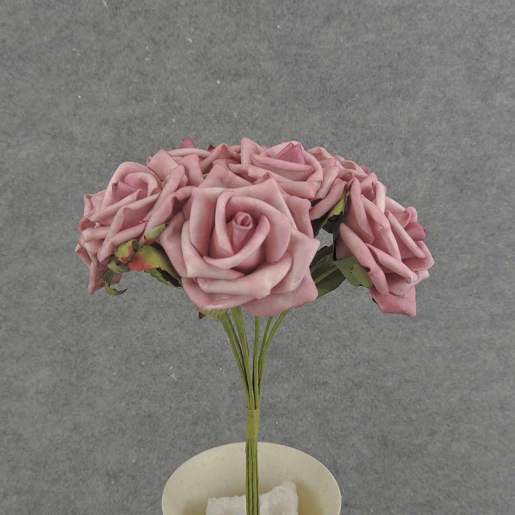 [SA6500-MAV] 10" ROSE OPEN BUNDLE X9 MAUVE