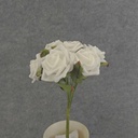 10" ROSE OPEN BUNDLE X9 WHITE